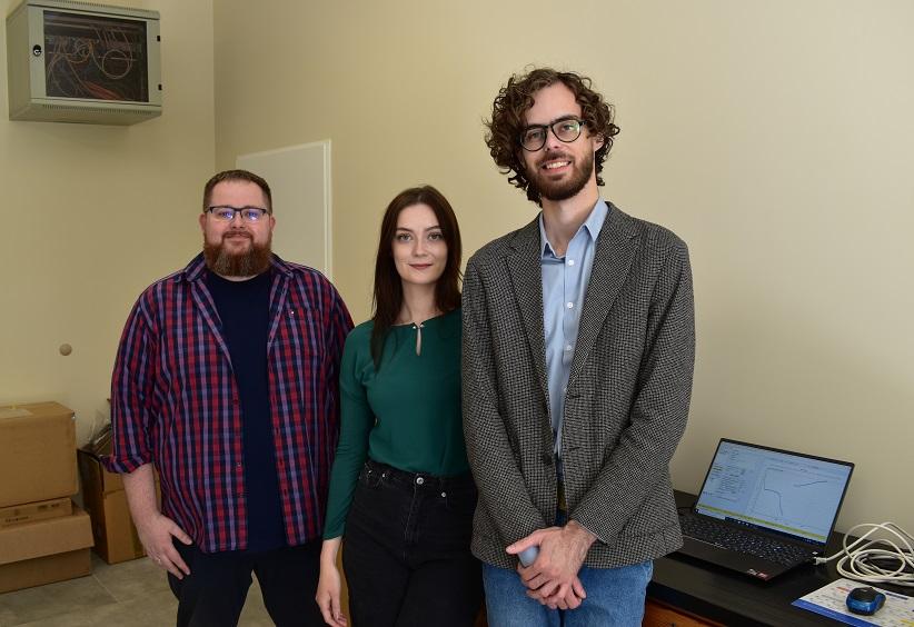 From left: Maciej Marczewski, DSc; Aleksandra Ossowska, BSc; Maciej Smoliński, MSc.